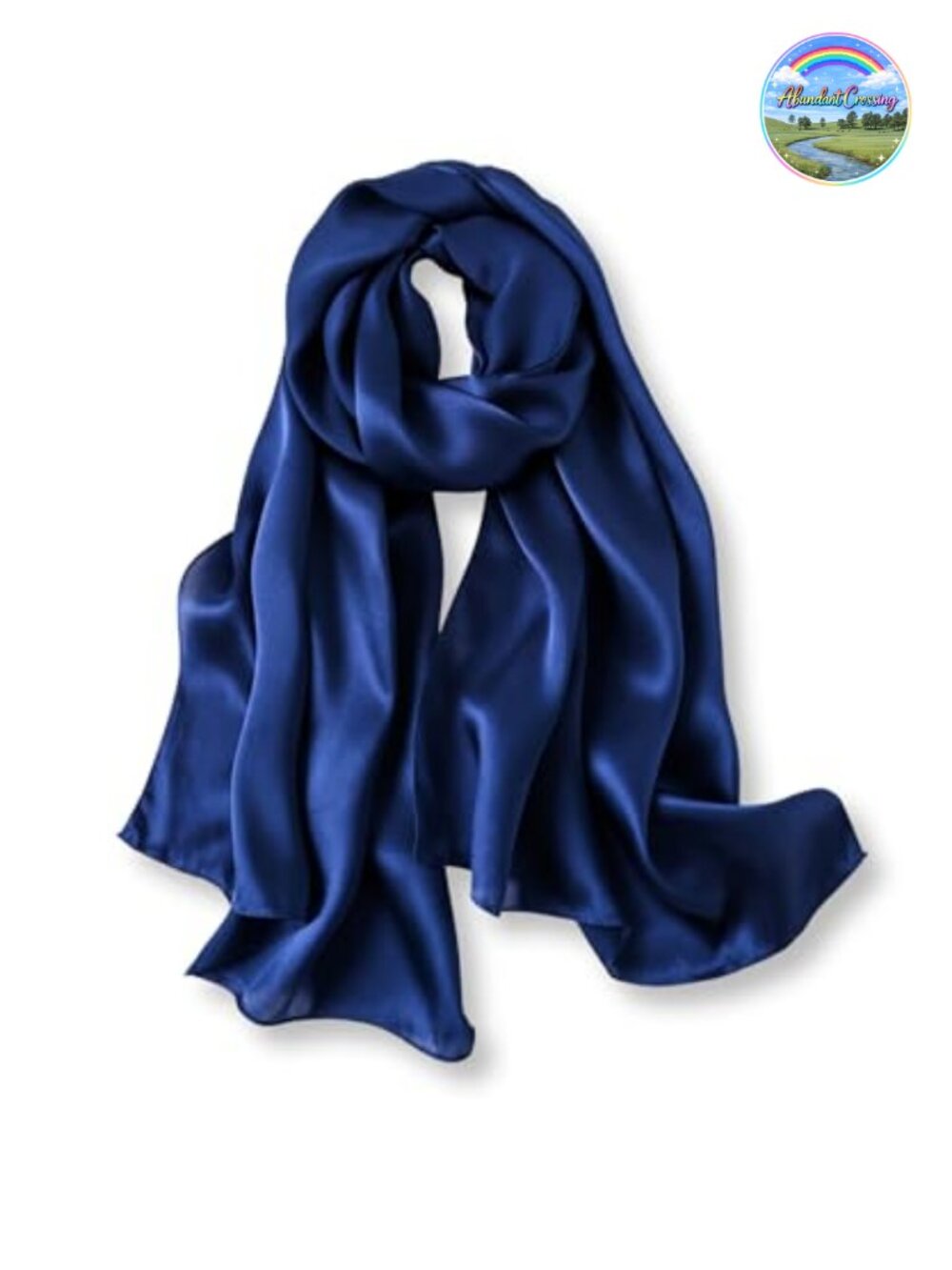 100% Mulberry Silk Long Scarf Wrap Oblong 68x21 Art Print